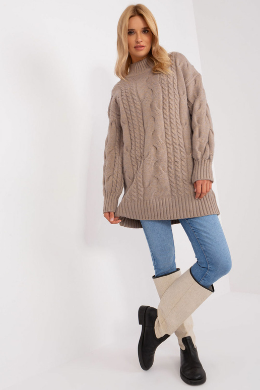 Pikk kampsun Wool Fashion Italia