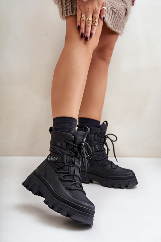 nööpidega lumesaapad   Lee Cooper LCJ-24-47-3144 Must