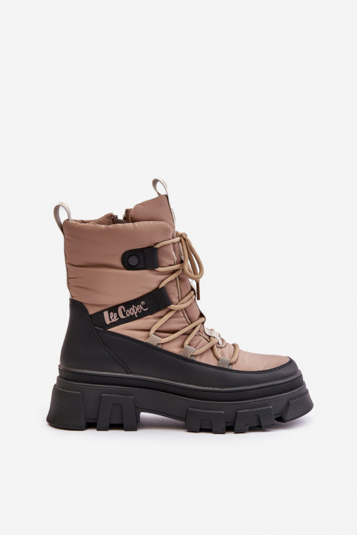 nööpidega lumesaapad   Lee Cooper LCJ-24-47-3143 beeži värvi