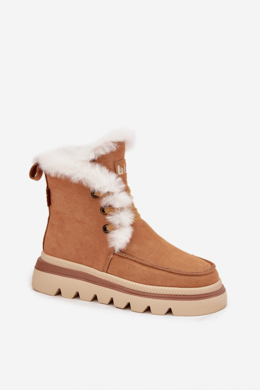 nööpidega lumesaapad  Z Naturalnego Zamszu Lee Cooper LCJ-25-01-3738 Camel