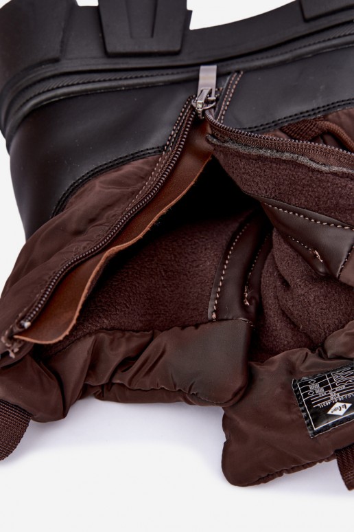 nööpidega lumesaapad   Lee Cooper LCJ-26-01-4631 pruunid värvi