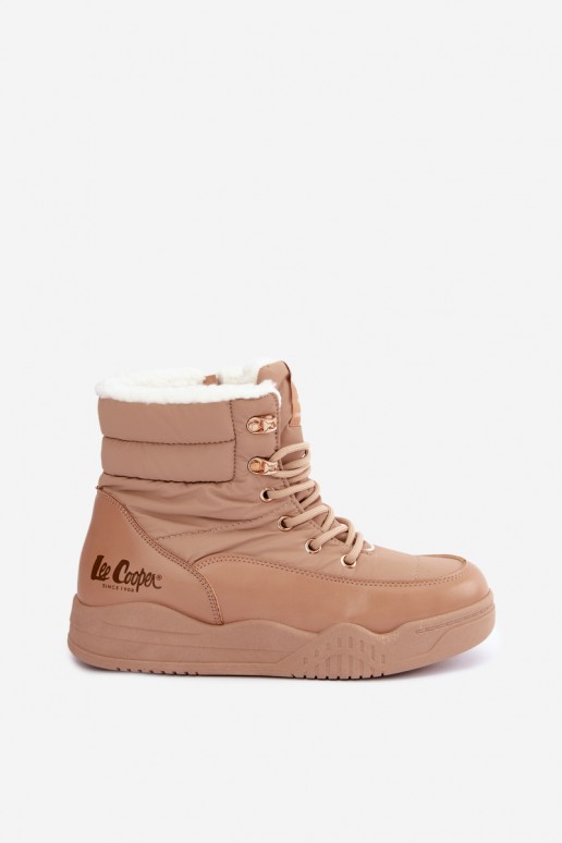 nööritavad nööpidega lumesaapad jalanõud Lee Cooper LCJ-44-4565 pruunid värvi