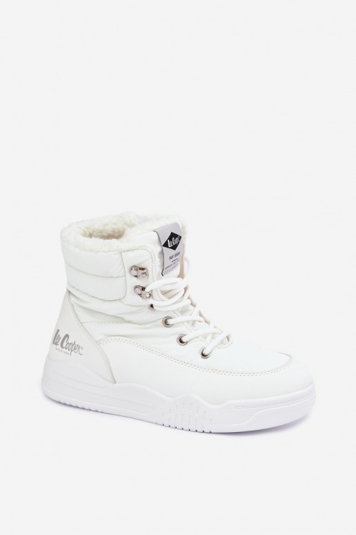 nööritavad nööpidega lumesaapad jalanõud Lee Cooper LCJ-44-4563 valget värvi