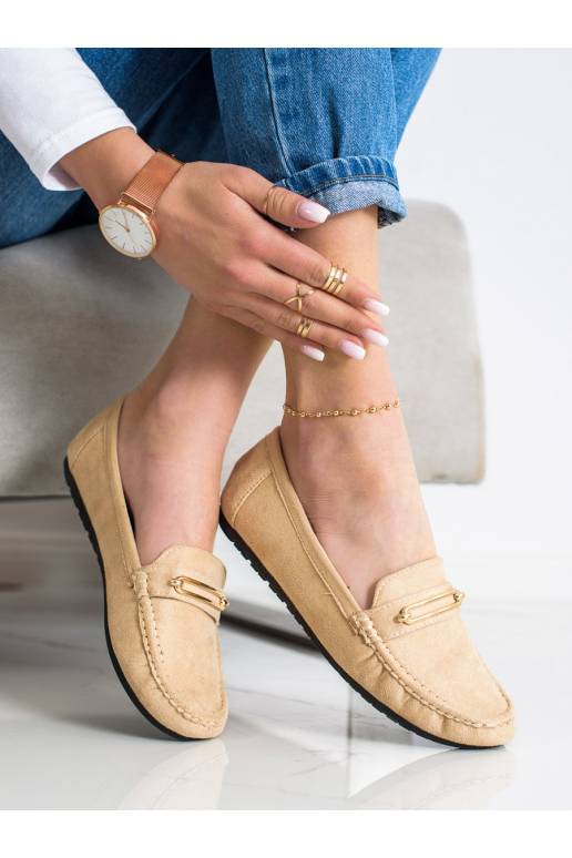 Mugavad beeži värvi mokassiinid Mugavad beeži värvi mokassiinid