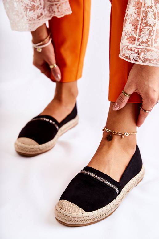 Klassikalise mudeli espadrillid mustad Cersei