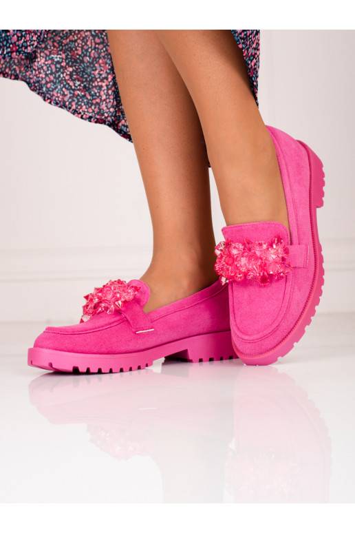 seemisnakhsed naiste mokassiinid Shelovet  tumeroosad värvi