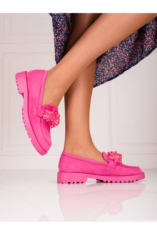 seemisnakhsed naiste mokassiinid Shelovet  tumeroosad värvi