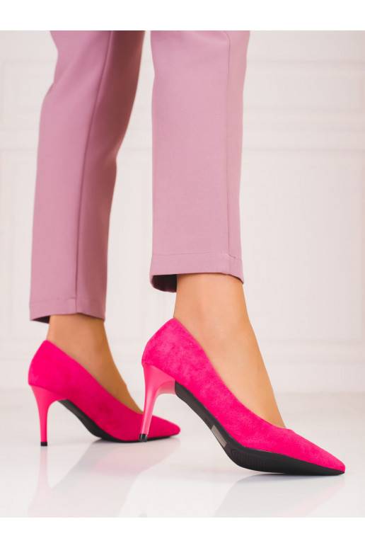 Tumeroosad värvi szpilki damskie Shelovet öko seemisnahast Tumeroosad värvi szpilki damskie Shelovet öko seemisnahast