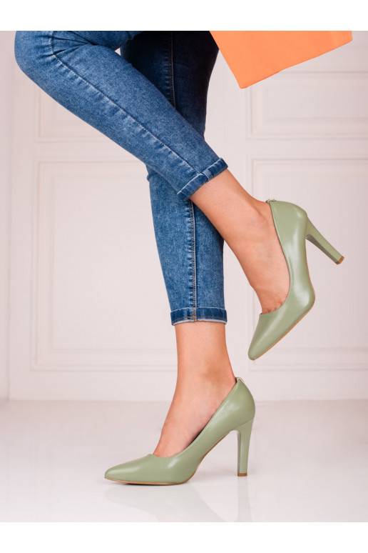 Kõrge kontsaga kingad pistacjowe Shelovet