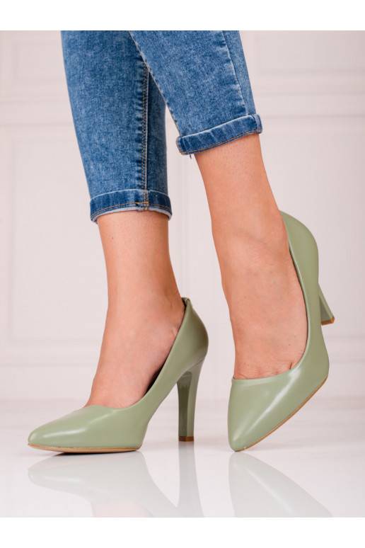 Kõrge kontsaga kingad pistacjowe Shelovet