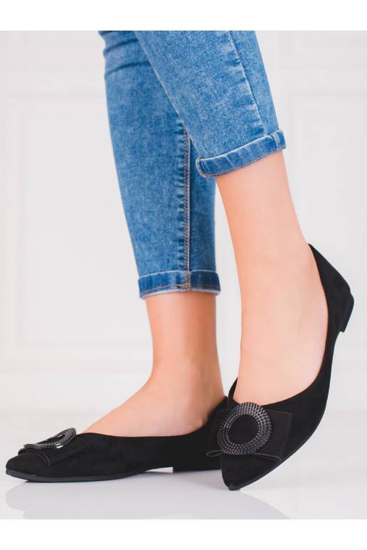 seemisnakhsed baleriny damskie Shelovet Mustad seemisnakhsed baleriny damskie Shelovet Mustad