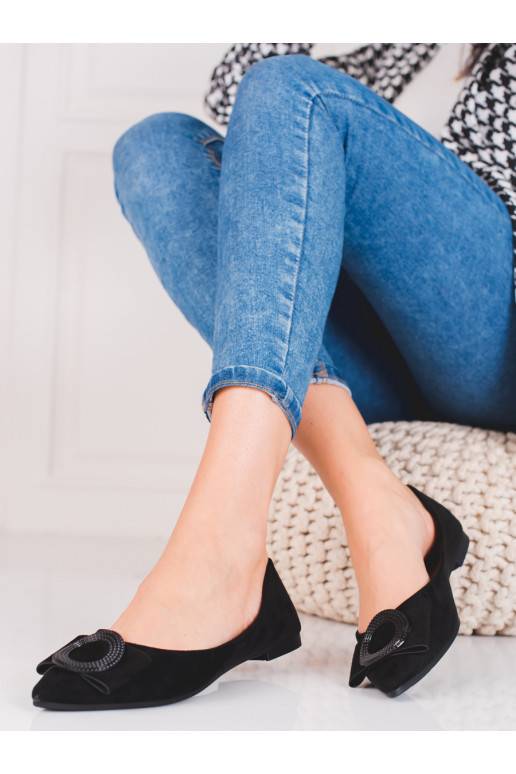 seemisnakhsed baleriny damskie Shelovet Mustad seemisnakhsed baleriny damskie Shelovet Mustad