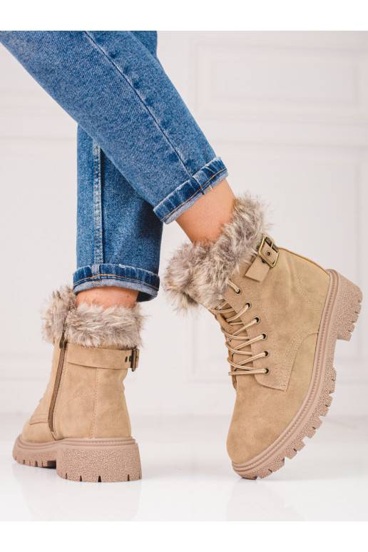 Kingad karusnahaga Shelovet beeži värvi Kingad karusnahaga Shelovet beeži värvi