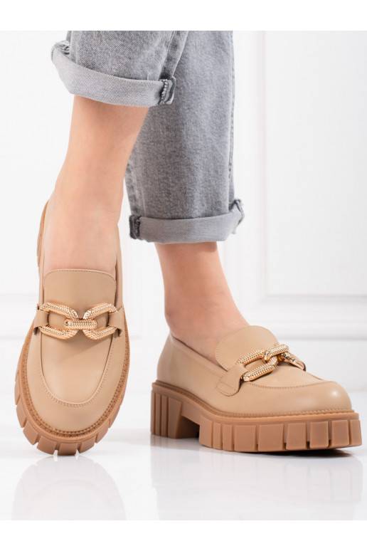 beeži värvi Naiste saapad platvormiga Shelovet