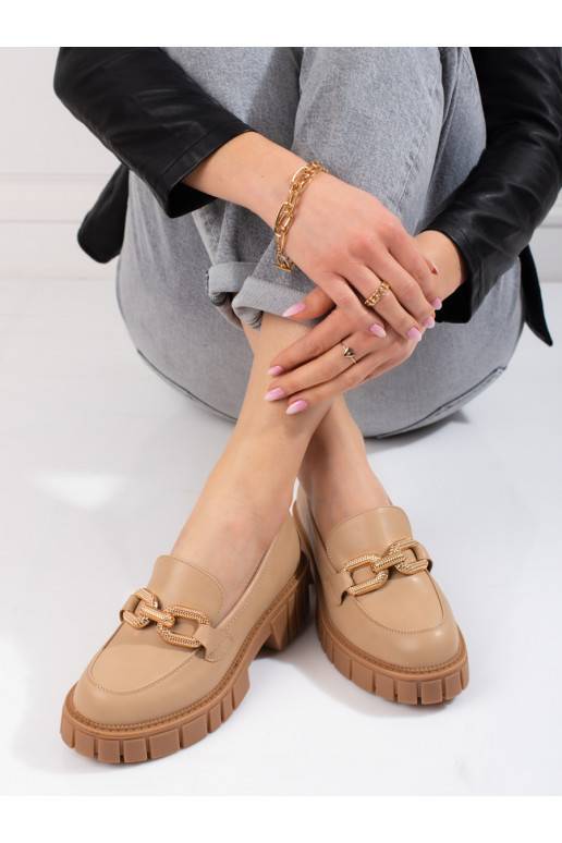 beeži värvi Naiste saapad platvormiga Shelovet