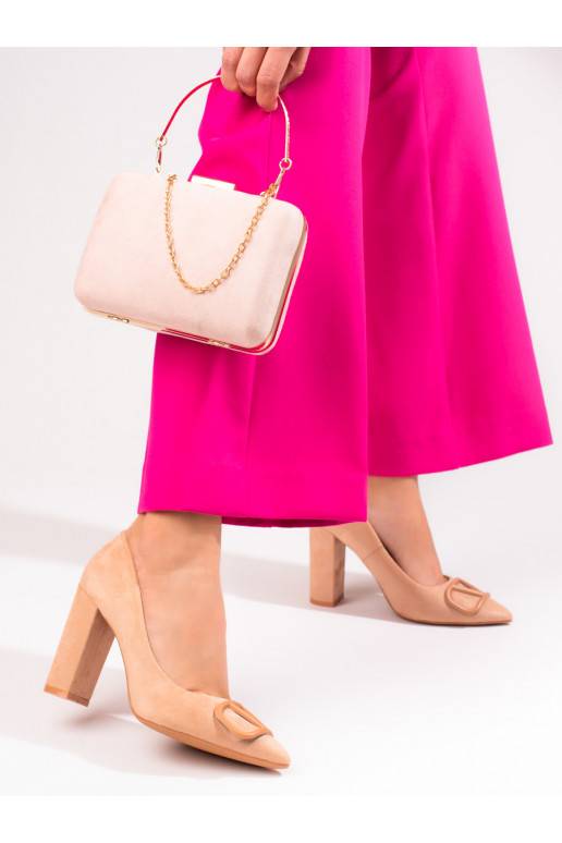 Kõrge kontsaga kingad Vinceza  beeži värvi