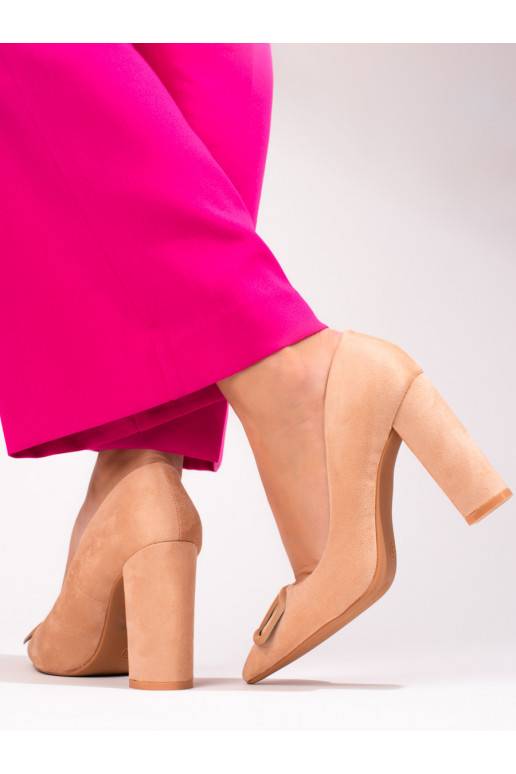 Kõrge kontsaga kingad Vinceza  beeži värvi