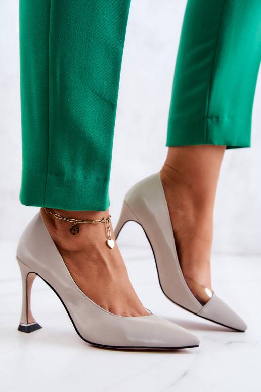 Moekad kõrge kontsaga Halli värvi Tamira