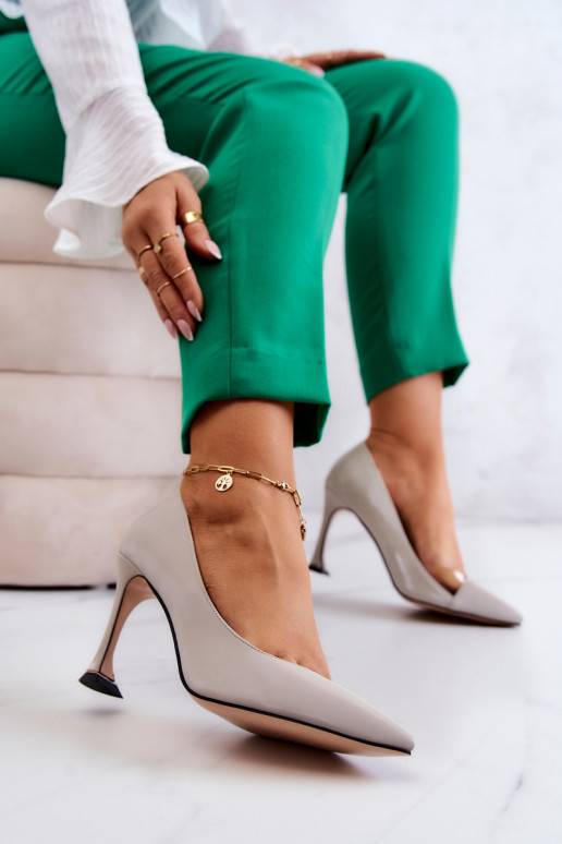 Moekad kõrge kontsaga Halli värvi Tamira