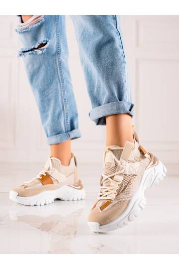 nööritavad Tossud mudeli kingad Shelovet beeži värvi