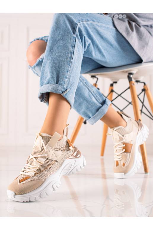 nööritavad Tossud mudeli kingad Shelovet beeži värvi