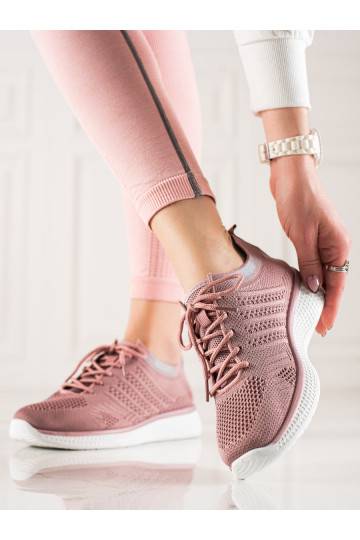 nööritavad Spordistiilis kingad Shelovet tumeroosad värvi 2