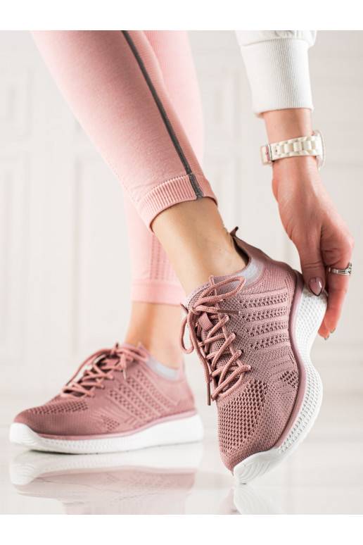 nööritavad Spordistiilis kingad Shelovet tumeroosad värvi nööritavad Spordistiilis kingad Shelovet tumeroosad värvi