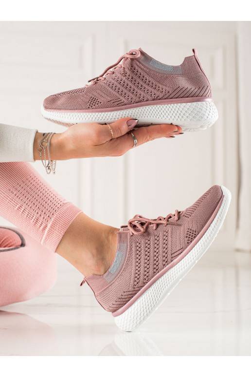 nööritavad Spordistiilis kingad Shelovet tumeroosad värvi nööritavad Spordistiilis kingad Shelovet tumeroosad värvi