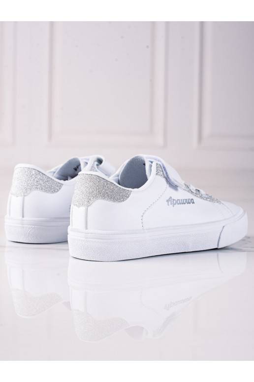 valget värvi kingad dziecięce Shelovet ze srebrnym brokatem