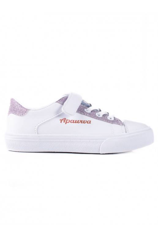 valget värvi kingad dziecięce Shelovet z różowym brokatem