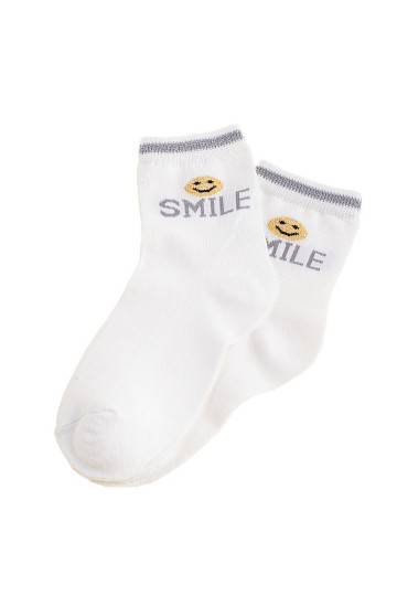 Sokid Shelovet valge värv Smile 2
