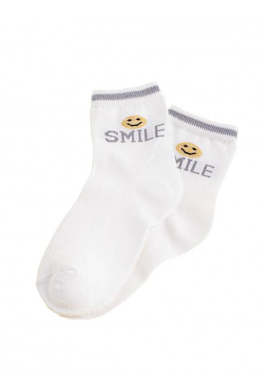 Sokid Shelovet valge värv Smile