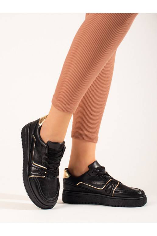 mustad Tossud mudeli kingad platvormiga Shelovet mustad Tossud mudeli kingad platvormiga Shelovet