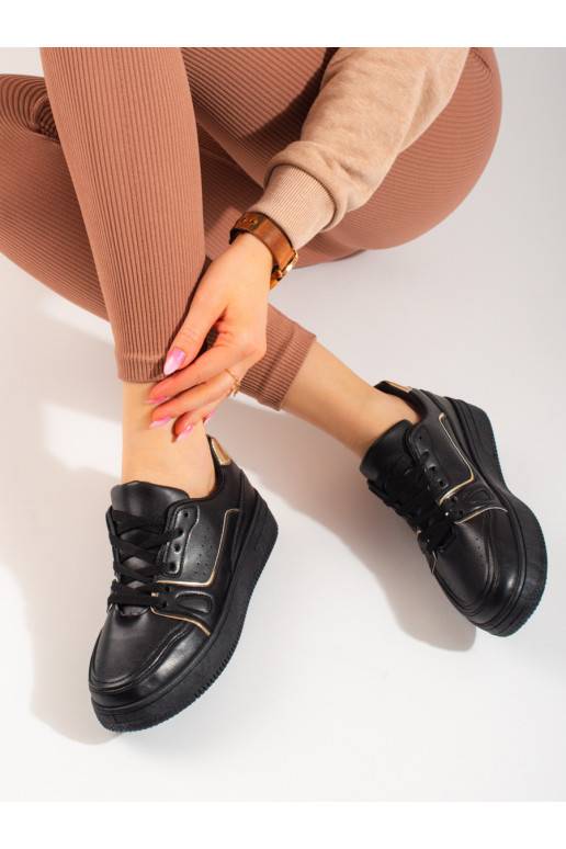 mustad Tossud mudeli kingad platvormiga Shelovet mustad Tossud mudeli kingad platvormiga Shelovet