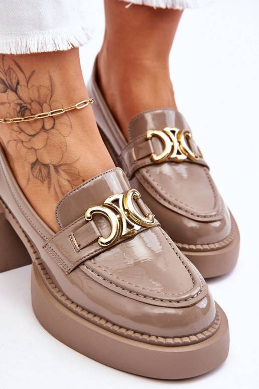 Moekad jalatsid Kingad beeži värvi Imani Moekad jalatsid Kingad beeži värvi Imani