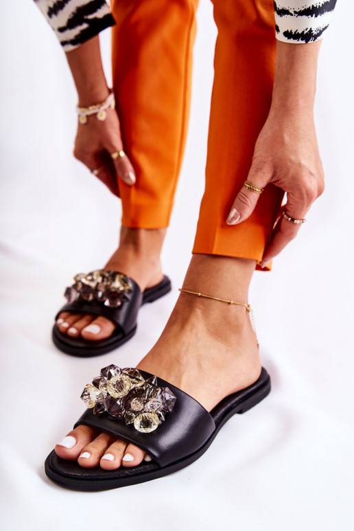 Plätud kaunistustega Nicole mustad Plätud kaunistustega Nicole mustad