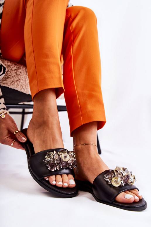 Plätud kaunistustega Nicole mustad Plätud kaunistustega Nicole mustad