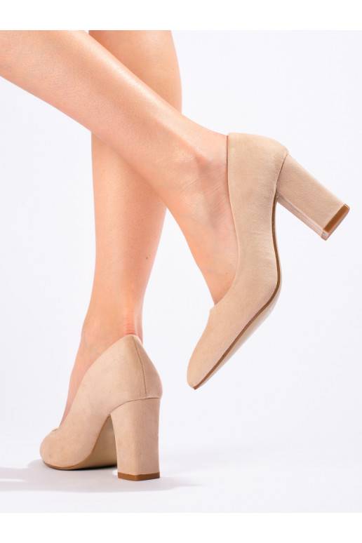 beeži värvi  poolsaapad kõrge kontsaga Shelovet