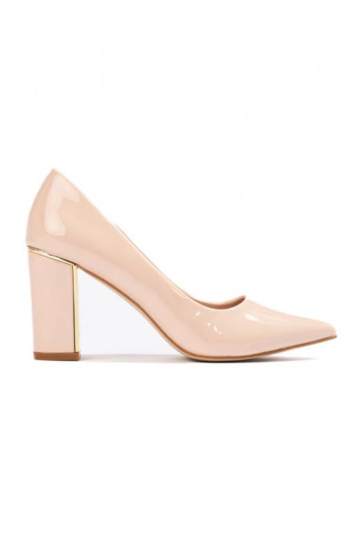   poolsaapad kõrge kontsaga Shelovet beeži värvi