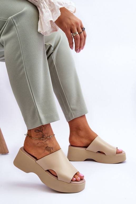 Sussid platvormiga beeži värvi Lucami