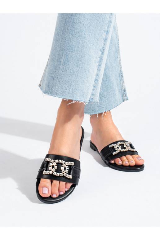  Mustad plätud z elegancką klamrą Shelovet