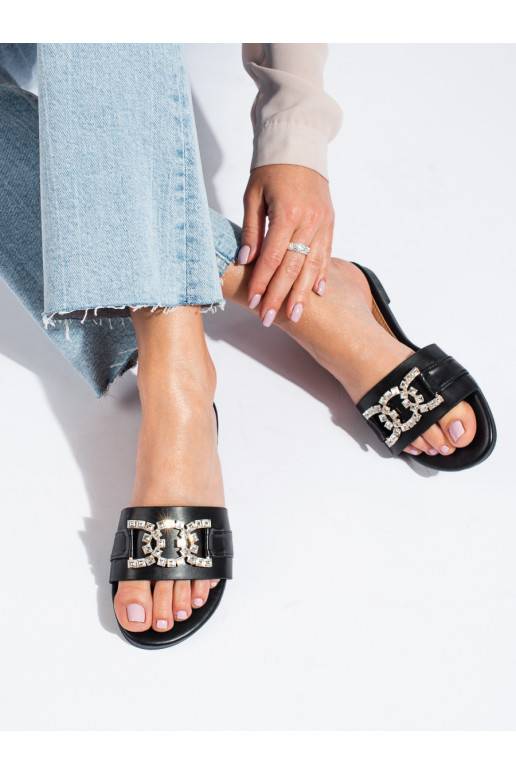  Mustad plätud z elegancką klamrą Shelovet