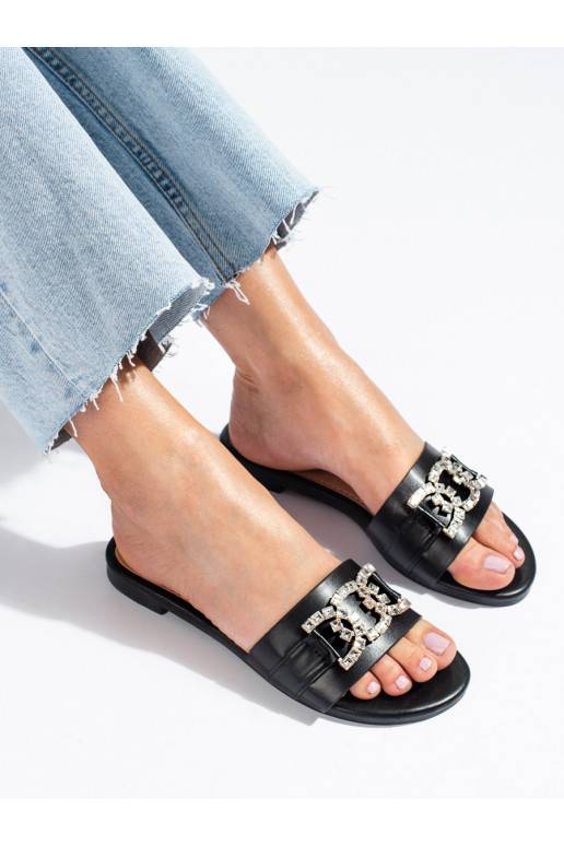  Mustad plätud z elegancką klamrą Shelovet