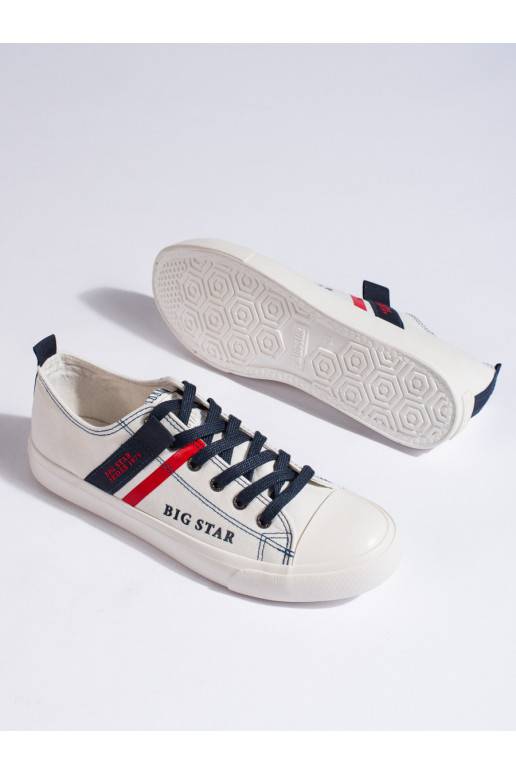  valge värv kingad z ekologicznej skóry BIG STAR LL174005