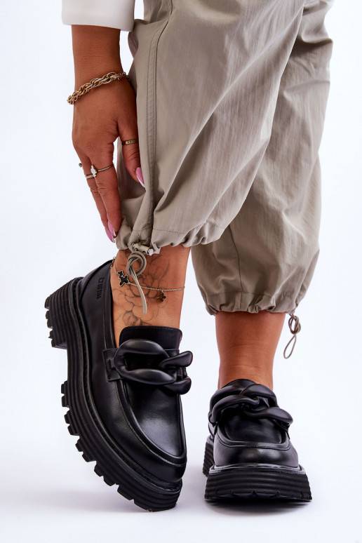 Mokassiinid jalatsid Big Star mustad Mokassiinid jalatsid Big Star mustad