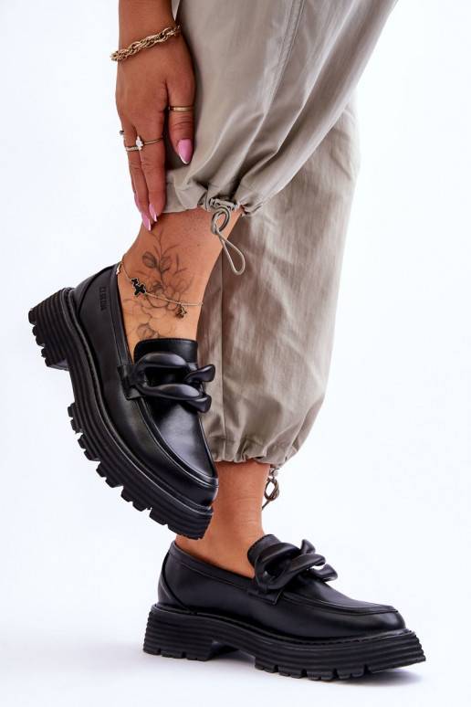 Mokassiinid jalatsid Big Star mustad Mokassiinid jalatsid Big Star mustad