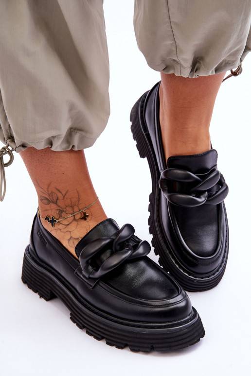 Mokassiinid jalatsid Big Star mustad Mokassiinid jalatsid Big Star mustad