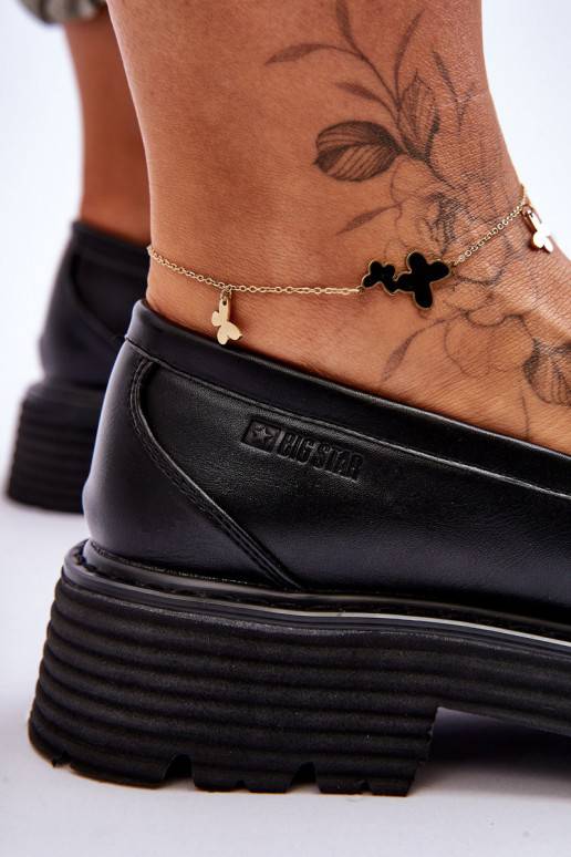 Mokassiinid jalatsid Big Star mustad Mokassiinid jalatsid Big Star mustad