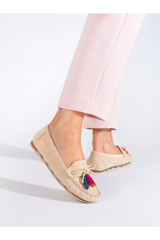 beeži värvi  mokassiinid boho Shelovet