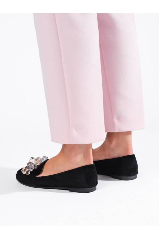 Must  kingad z ozdobnymi kryształkami Shelovet